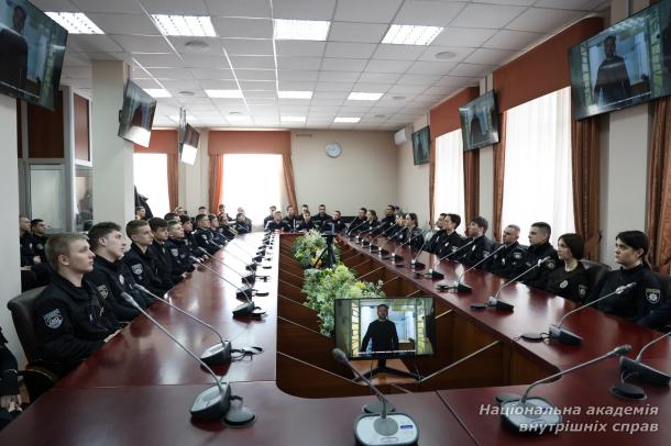 Пам’ятні заходи в НАВС до 4-ї річниці повномасштабного вторгнення рф в Україну Пам’ятні заходи в НАВС до 4-ї річниці повномасштабного вторгнення рф в Україну